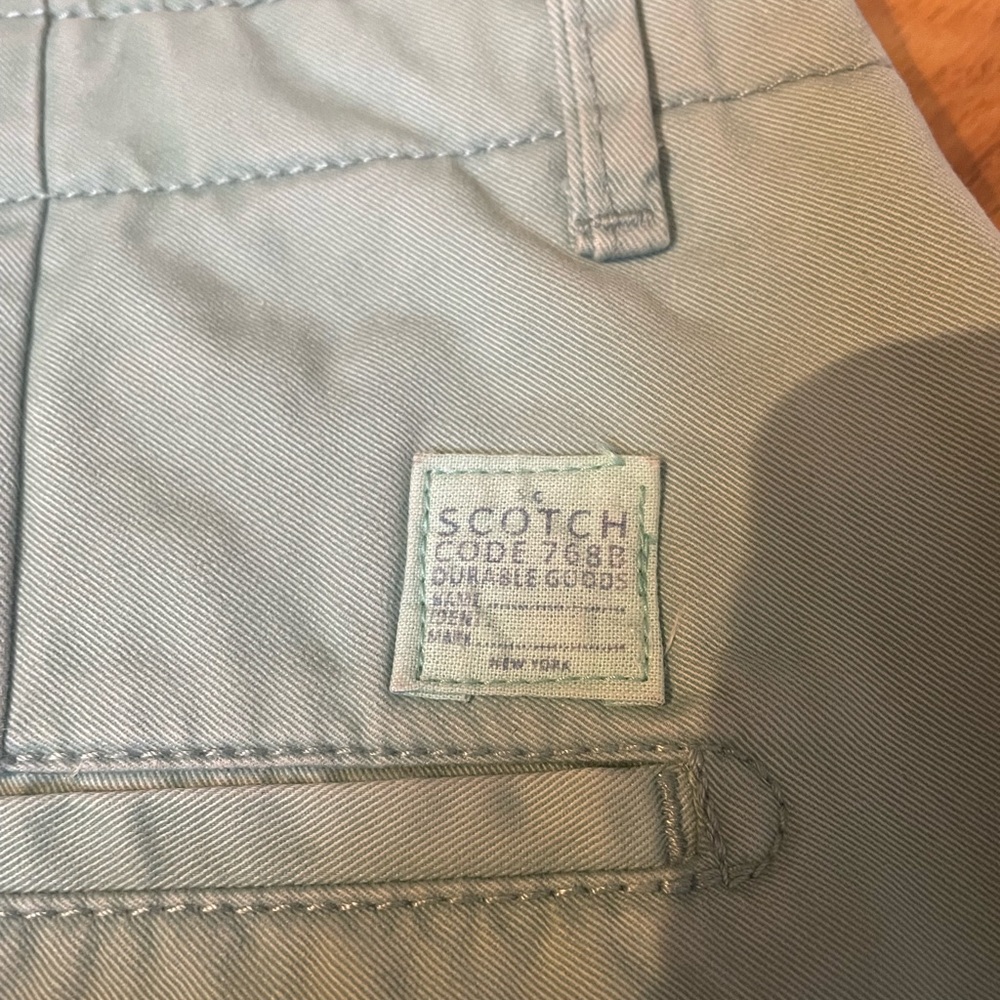Scotch and soda pants , W31 - L34 , fit for 6feet tall , green light color